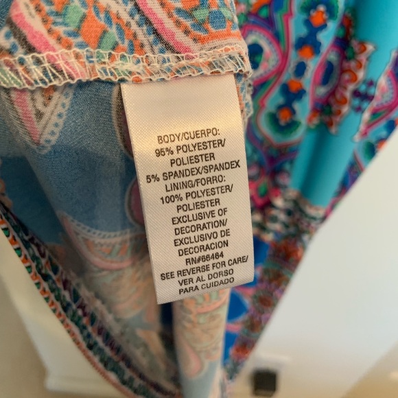 Sandra Darren long sleeve boho groovy shift dress - Picture 7 of 8